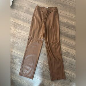 Maison D’Amélie leather pants FLEECE LINED